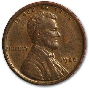 1920 Lincoln Cent XF 1920 Lincoln Cent XF